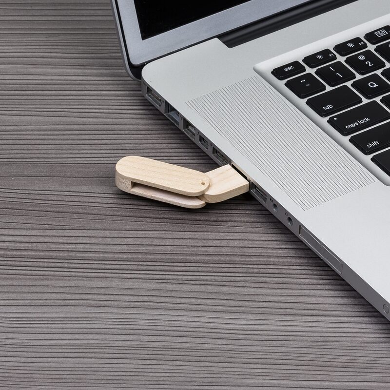 Pen Drive Bambu Giratório-4718 - Image 2