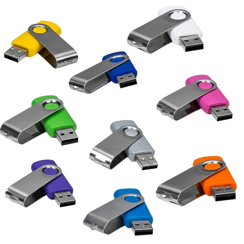 Pen Drive Giratório Metálico-4734 - Image 2