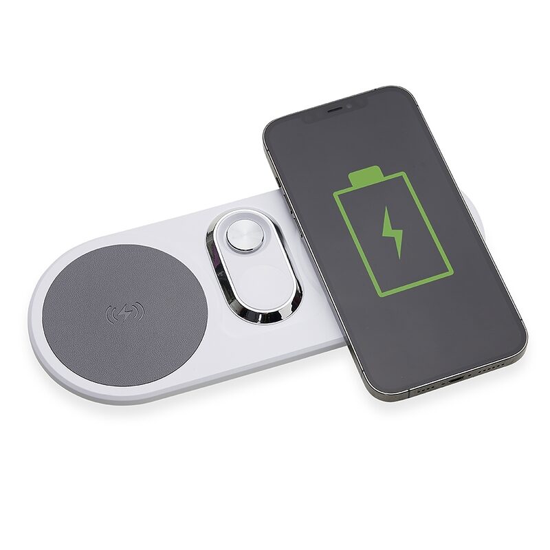 Carregador Dual Indução para Celulares e Iwatch-4855 - Image 3