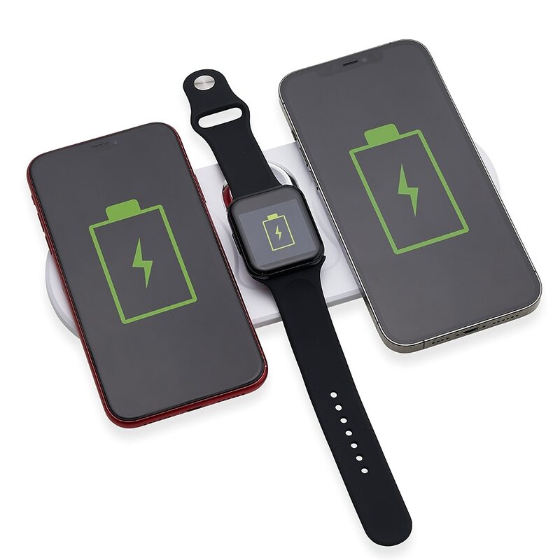 Carregador Dual Indução para Celulares e Iwatch-4855 - Image 2