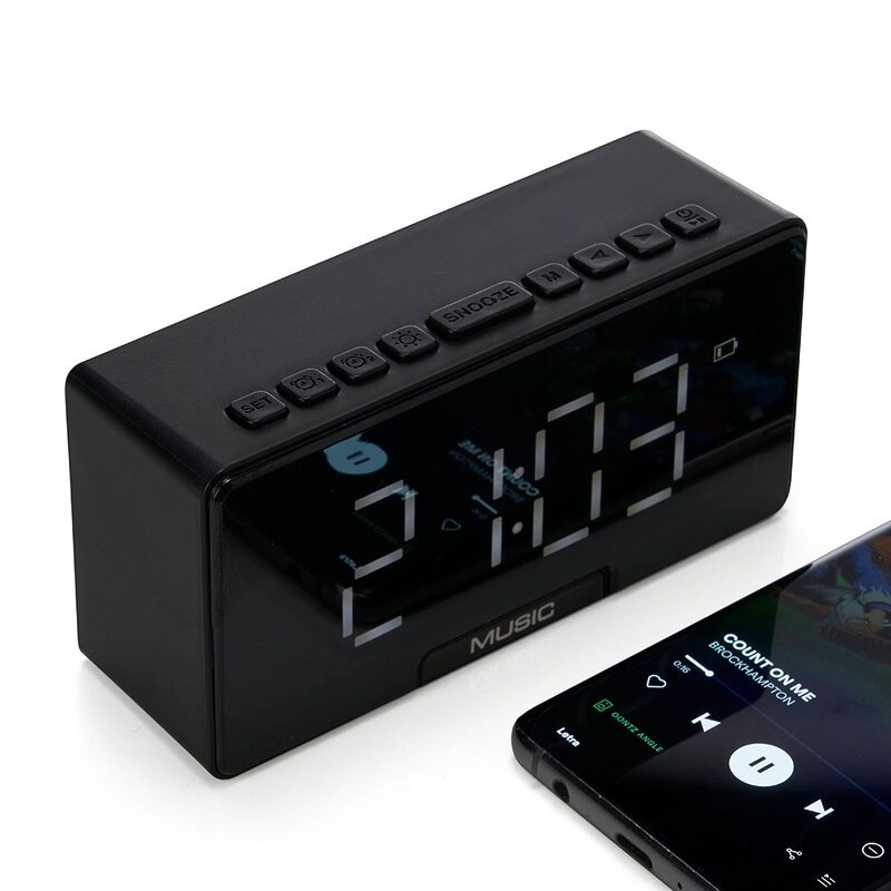 Caixa de Som Multimídia com Relógio e Suporte para Celular-4450 - Image 4